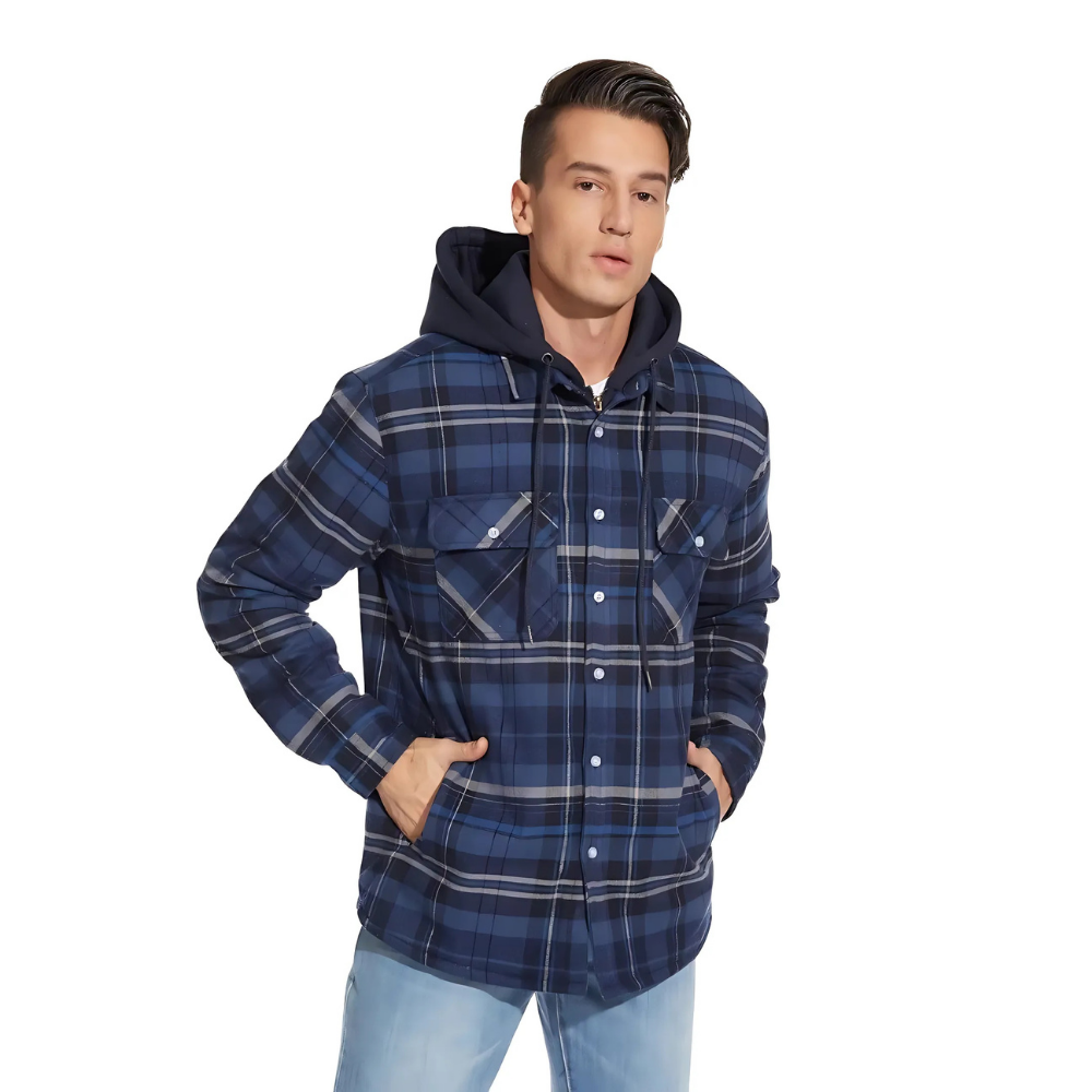 Leon™ – Herren Karierte Steppjacke