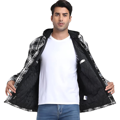 Leon™ – Herren Karierte Steppjacke