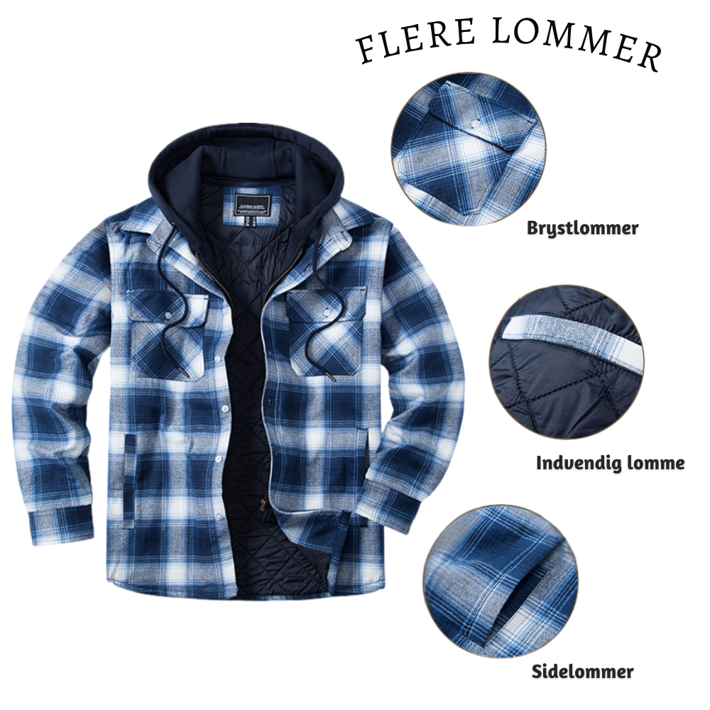 Leon™ – Herren Karierte Steppjacke