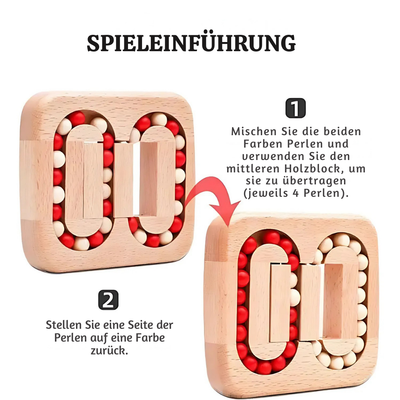 LoopLogic™ – Handgehaltenes Holzperlen-Puzzlespiel