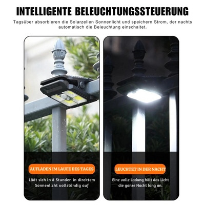 LumiClip™ – Solar-Clip-Leuchte mit Bewegungsmelder