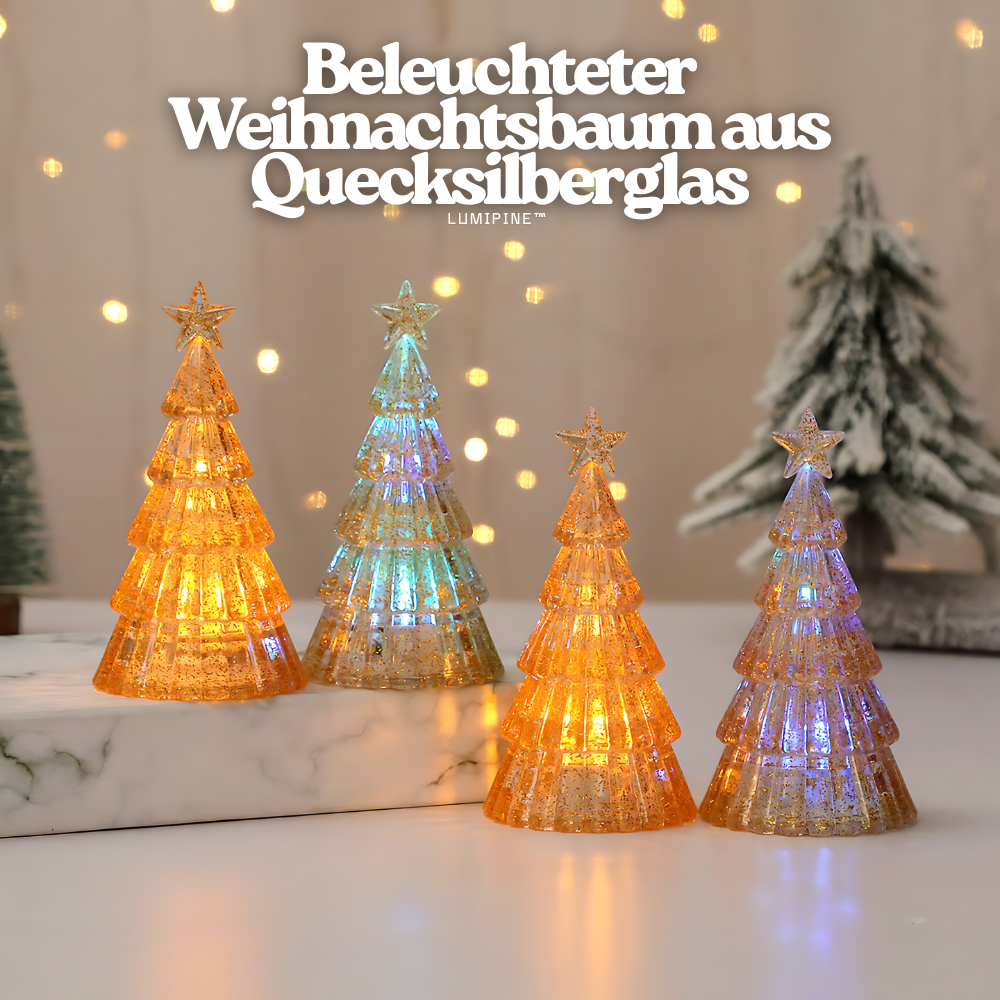 LumiPine™ – Beleuchteter Weihnachtsbaum aus Quecksilberglas