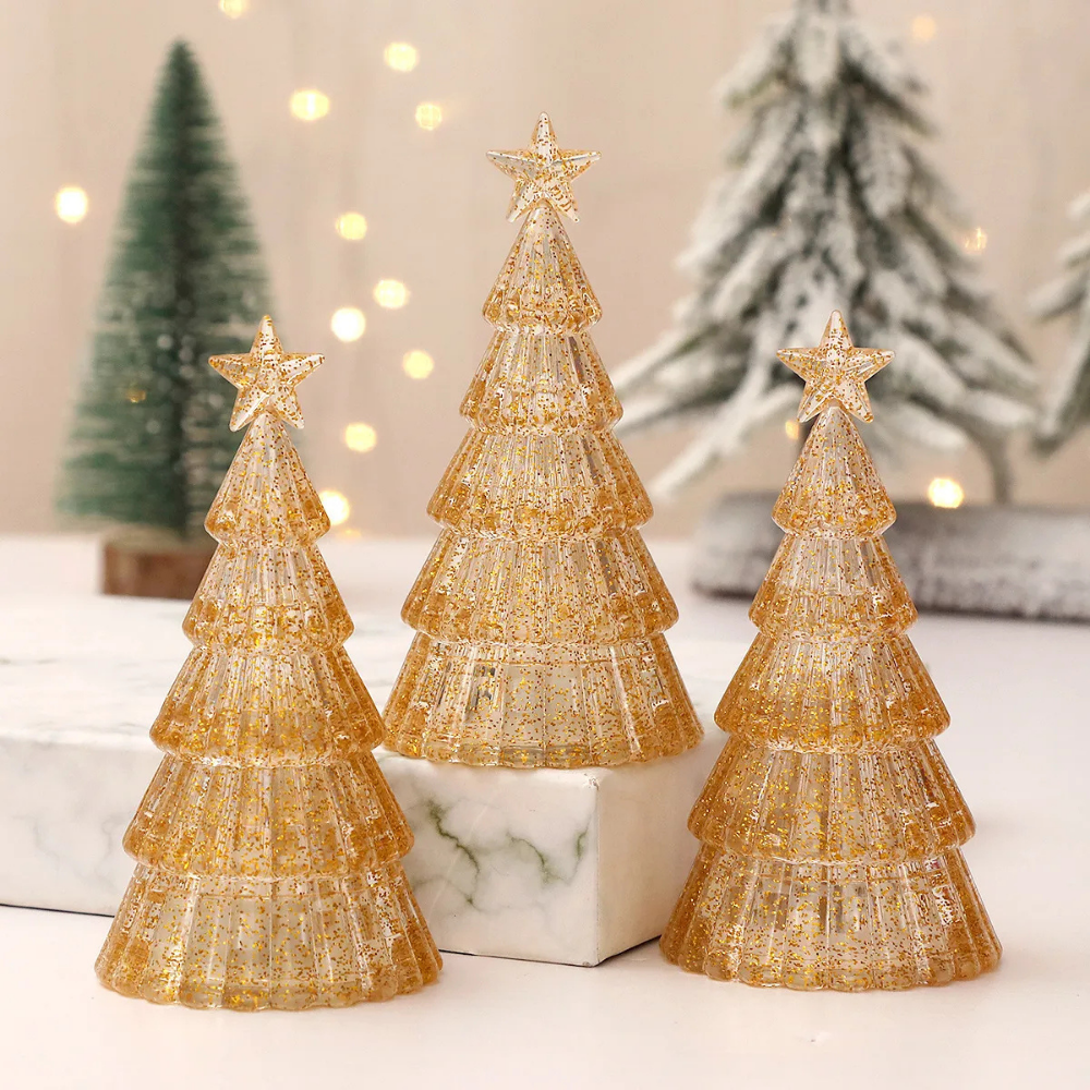 LumiPine™ – Beleuchteter Weihnachtsbaum aus Quecksilberglas