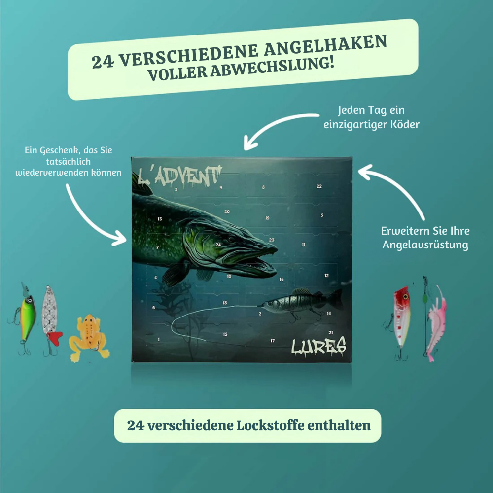 LureVault™ – Angelköder Adventskalender