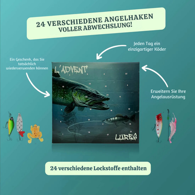 LureVault™ – Angelköder Adventskalender