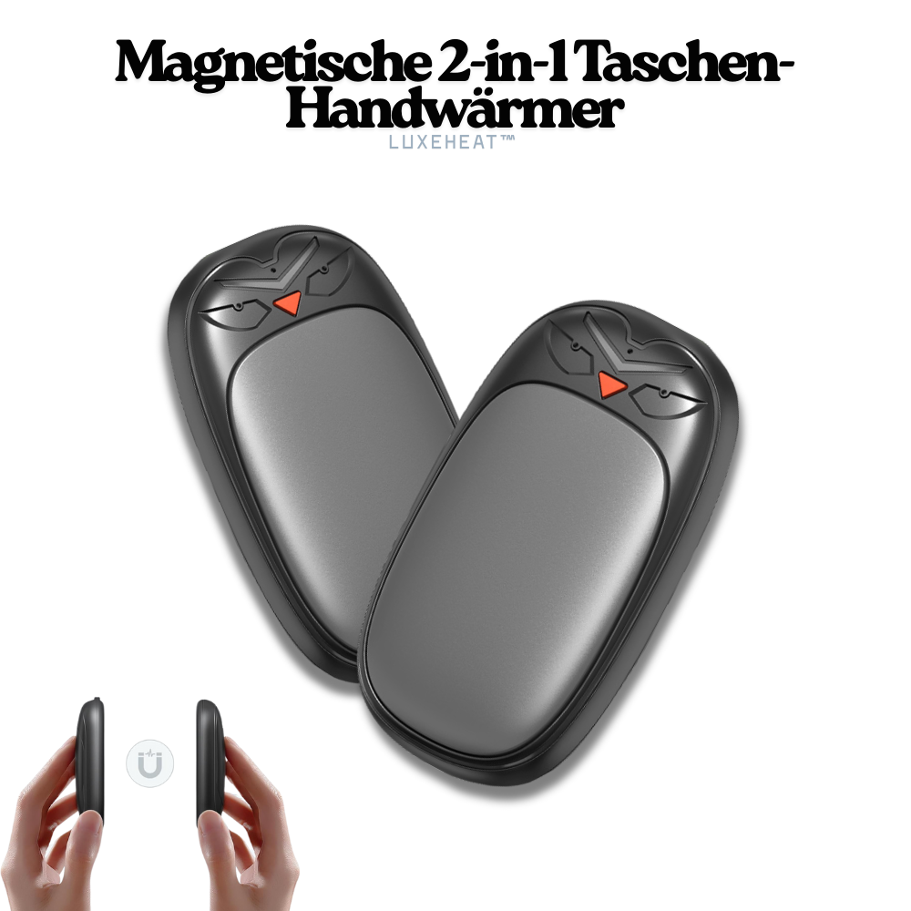 LuxeHeat™ – Magnetische 2-in-1 Taschen-Handwärmer