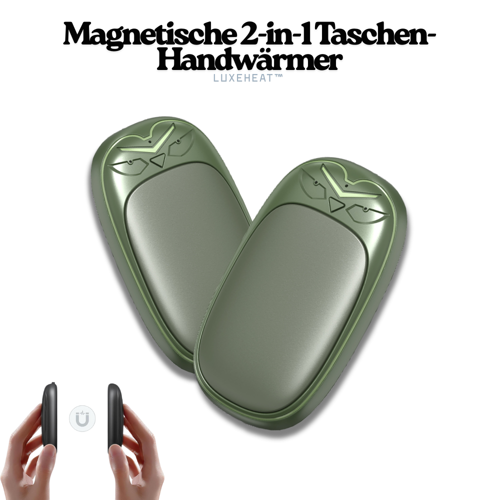 LuxeHeat™ – Magnetische 2-in-1 Taschen-Handwärmer