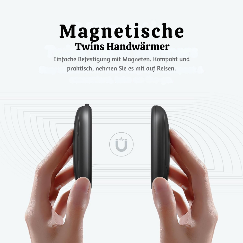 LuxeHeat™ – Magnetische 2-in-1 Taschen-Handwärmer
