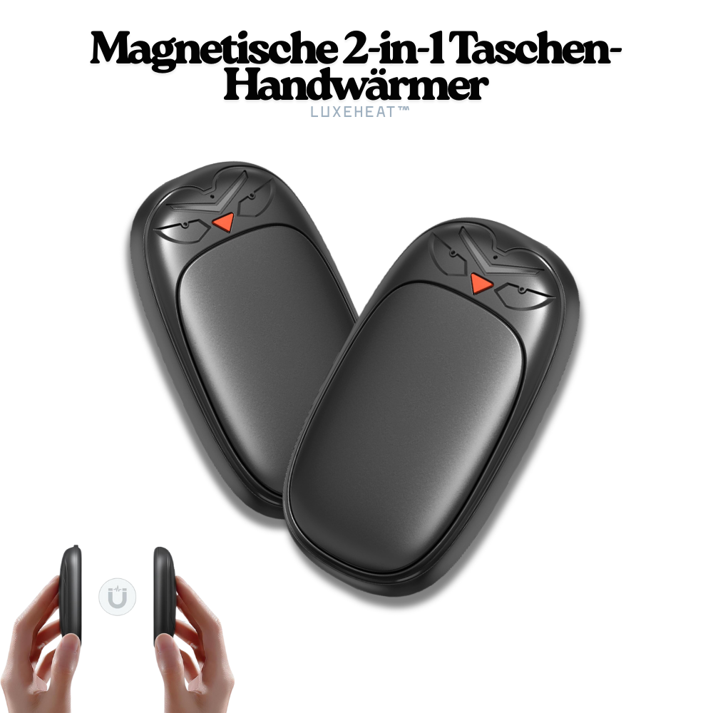 LuxeHeat™ – Magnetische 2-in-1 Taschen-Handwärmer