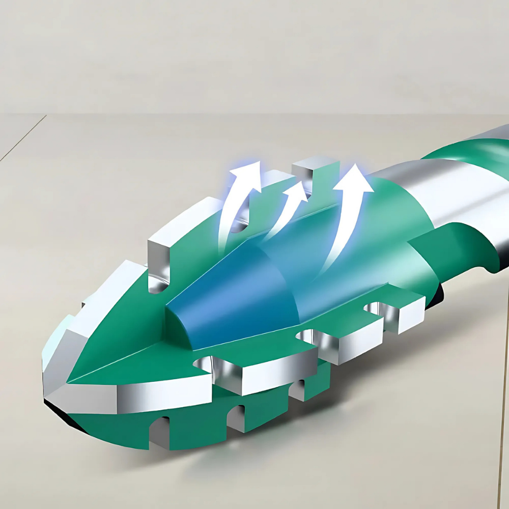 MaxiDrill™ – Präziser Vier-Schneiden-Bohrer
