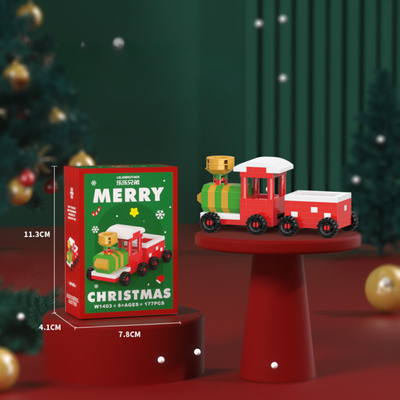MerryBlocks™ – Weihnachts-Bauspielzeug mit 12 Bauklötzen