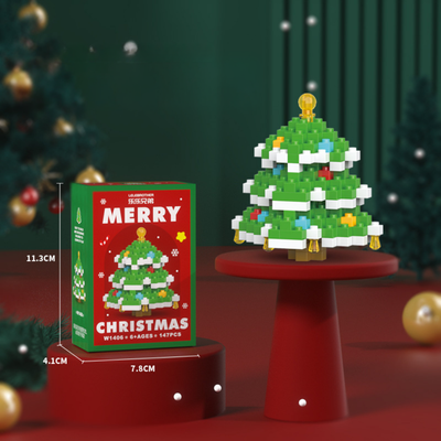 MerryBlocks™ – Weihnachts-Bauspielzeug mit 12 Bauklötzen