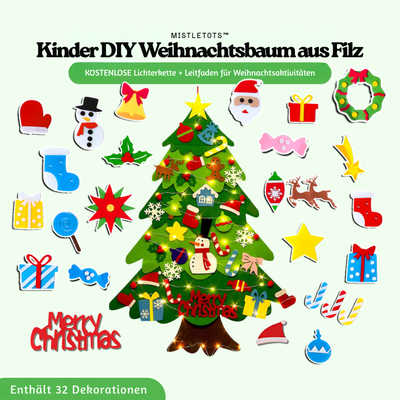 MistleTots™ – Kinder DIY Weihnachtsbaum aus Filz