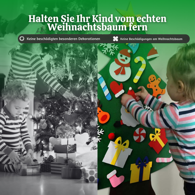 MistleTots™ – Kinder DIY Weihnachtsbaum aus Filz