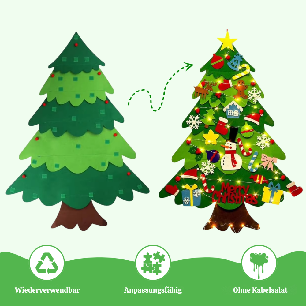 MistleTots™ – Kinder DIY Weihnachtsbaum aus Filz