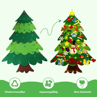 MistleTots™ – Kinder DIY Weihnachtsbaum aus Filz