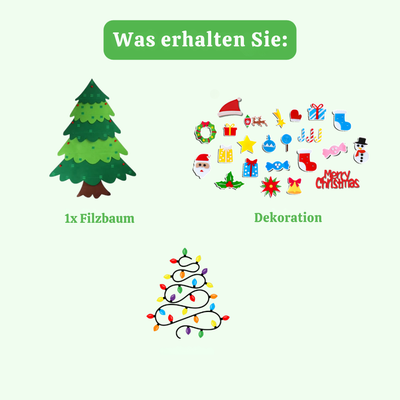 MistleTots™ – Kinder DIY Weihnachtsbaum aus Filz