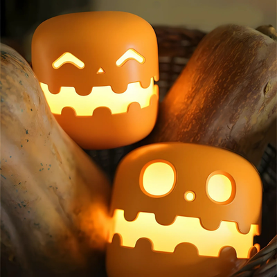 MysticGourd™ – Wiederaufladbare Lachende Kürbislaterne.