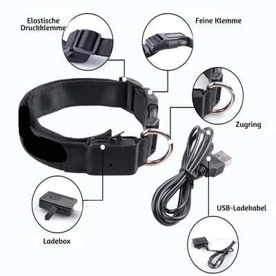 NightPup™ – LED Sicherheits-Leuchthalsband für Hunde