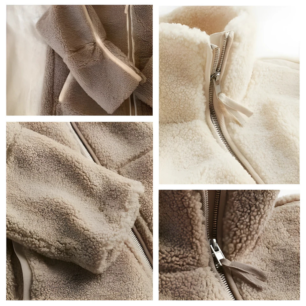 Ninna™ – Damen Cozy Chic Plüschjacke