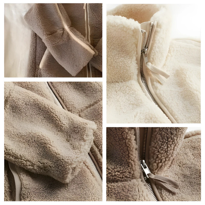 Ninna™ – Damen Cozy Chic Plüschjacke