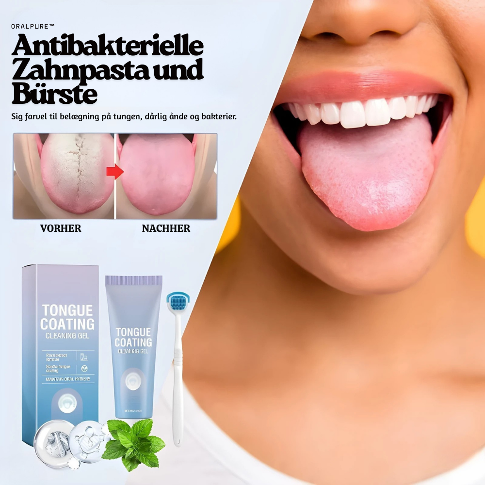OralPure™ – Antibakterielle Zahnpasta und Bürste