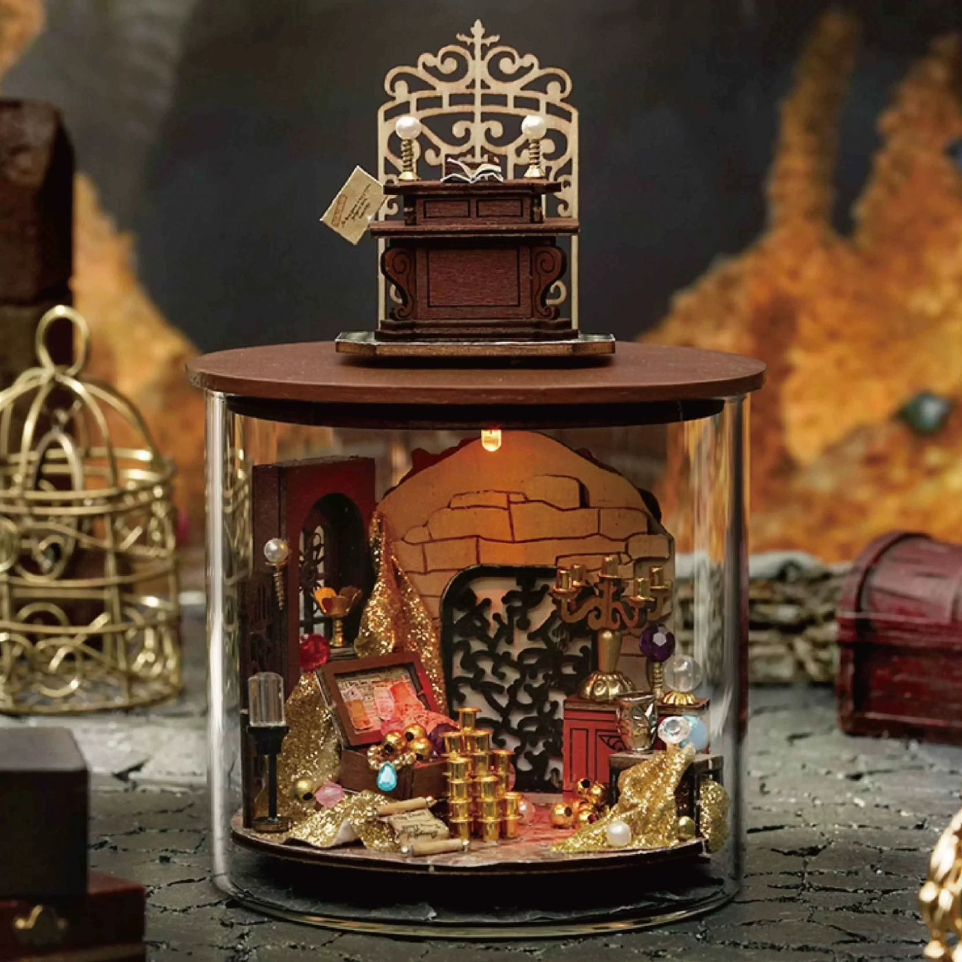 GroveBox™ – DIY Mini Casa Magisches Gewächshaus Garten Puppenhaus Set