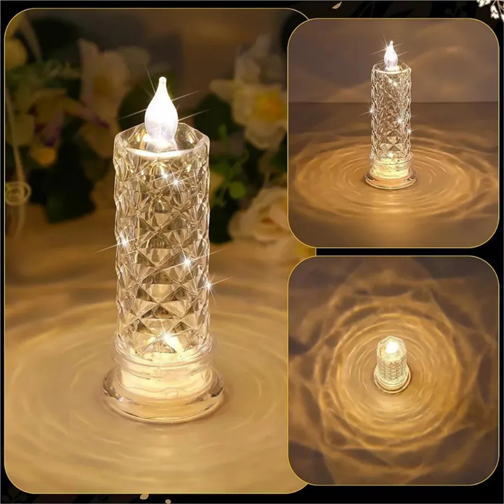 PrismGlow™ – LED Kristall Kerzenset
