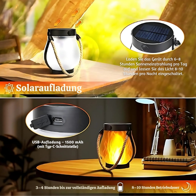 RadiFlame™ – Dual-Lade LED Flammenlampe für Ambiente