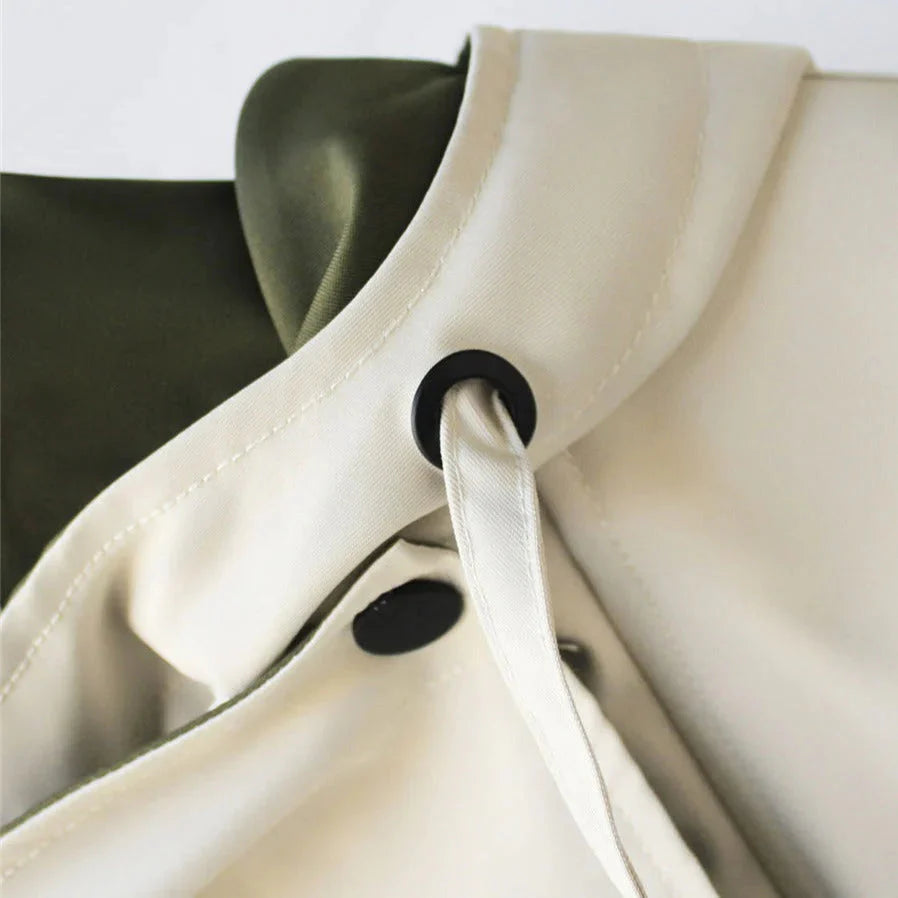 Aveline™ – Zeitloser Mittellanger Trenchcoat mit Kapuze