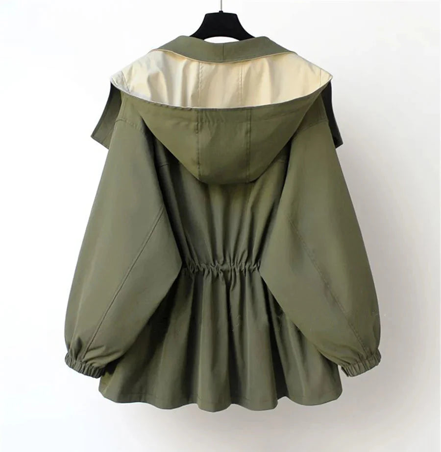 Aveline™ – Zeitloser Mittellanger Trenchcoat mit Kapuze