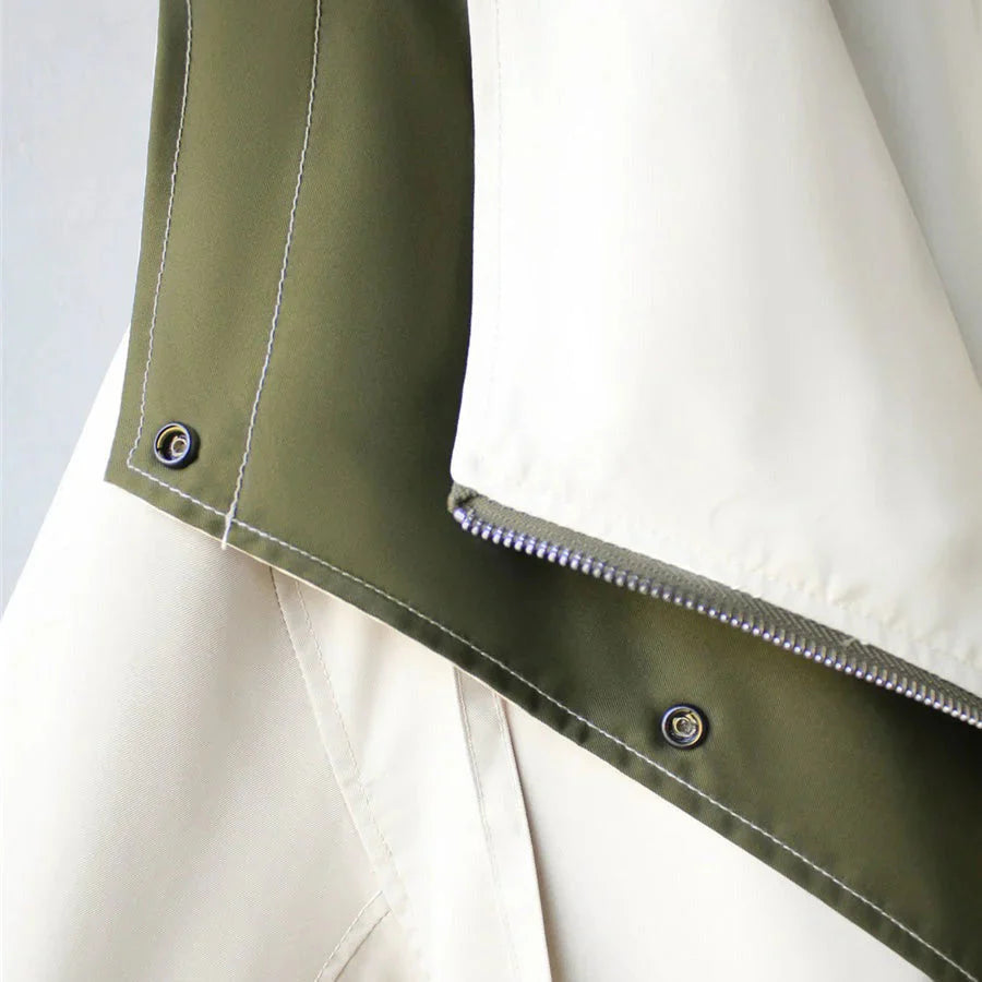 Aveline™ – Zeitloser Mittellanger Trenchcoat mit Kapuze