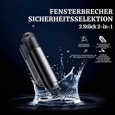 SafeExit™ – Notfall-Autowerkzeug mit Glasbrecher und Sicherheitsgurtmesser
