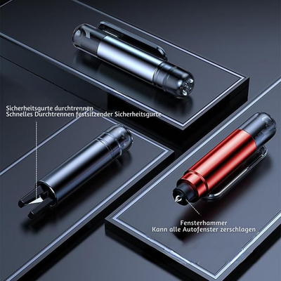 SafeExit™ – Notfall-Autowerkzeug mit Glasbrecher und Sicherheitsgurtmesser