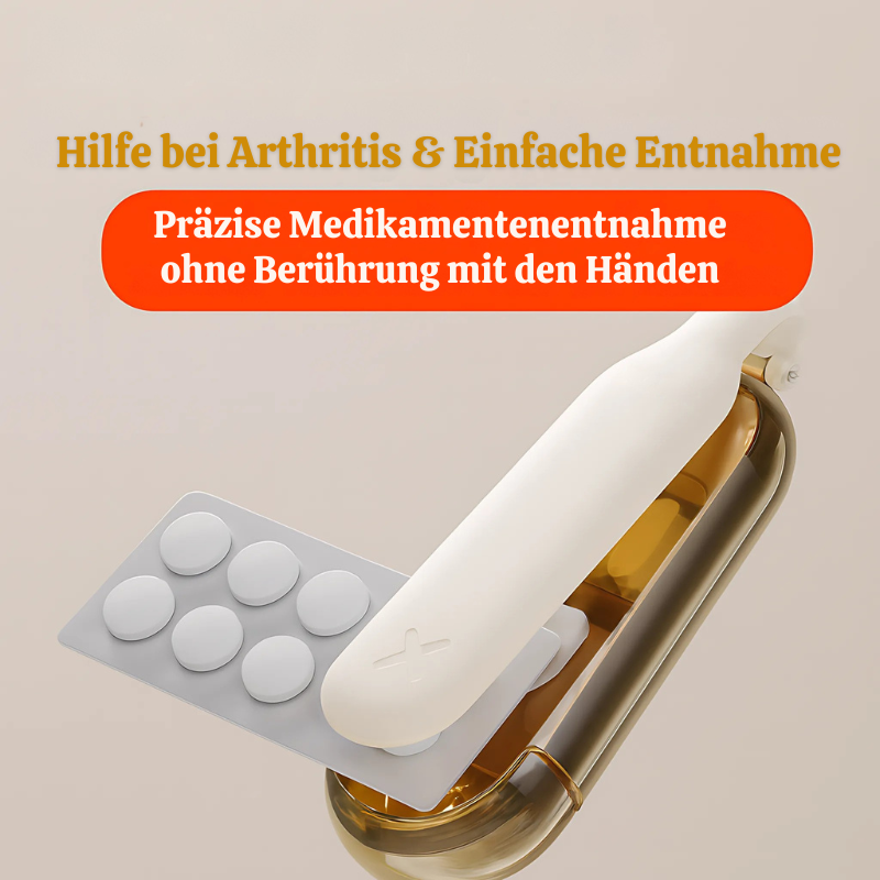 SafeMeds™ – Intelligenter 2-in-1 Tablettenmörser und Organizer