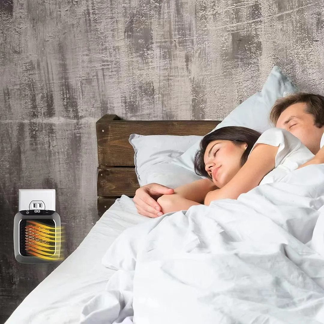 HeatNook™ – Energie­sparender Kompakter Steckdosen-Wandheizer