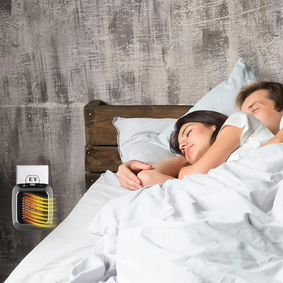 HeatNook™ – Energie­sparender Kompakter Steckdosen-Wandheizer