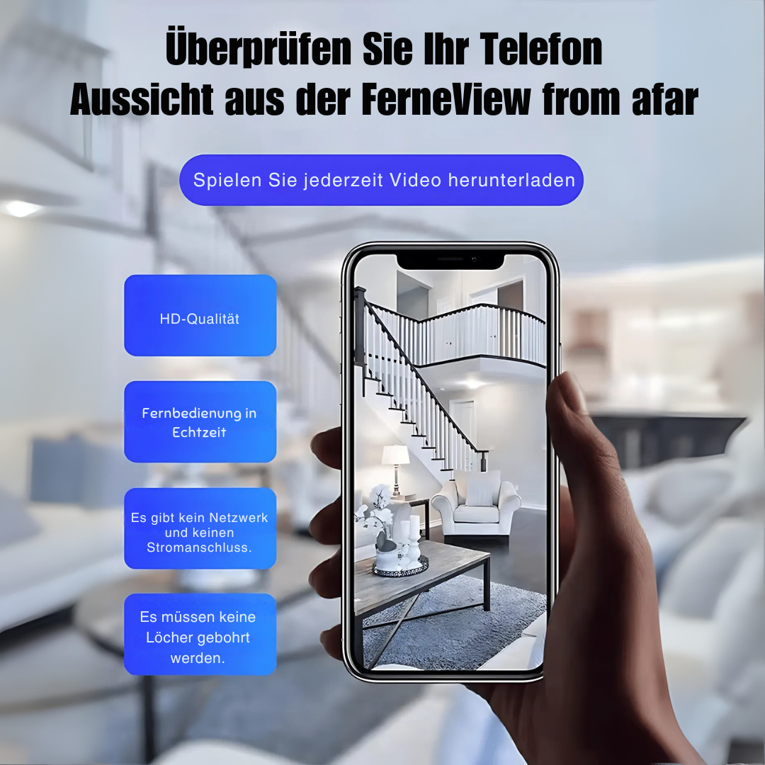 SecureView™ – HD-Smart-Wireless-WLAN Spionagekamera