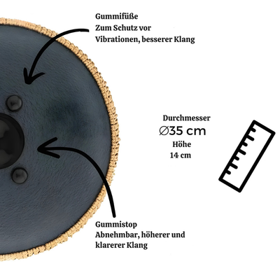SereniTone™ – Beruhigende Steel Tongue Drum