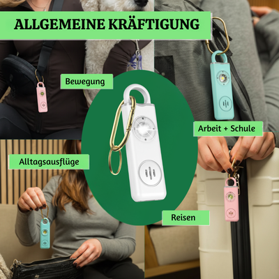 SheShield™ – Persönlicher Sicherheitsalarm mit LED Stroboskoplicht