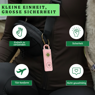 SheShield™ – Persönlicher Sicherheitsalarm mit LED Stroboskoplicht