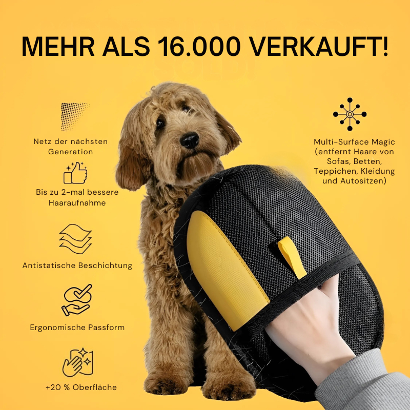 SheddFur™ – Elektrostatischer Tierhaare-Entfernungshandschuh