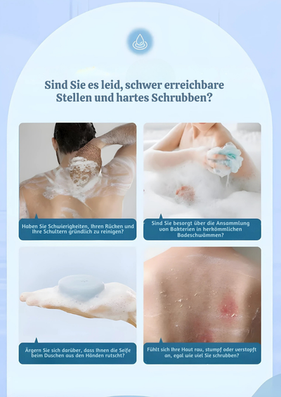 SilkGlide™ – Silikon Bade-Peeling Schrubb-Bürstengürtel