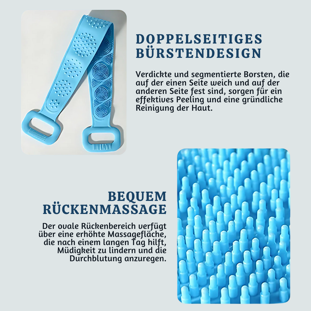 SilkGlide™ – Silikon Bade-Peeling Schrubb-Bürstengürtel