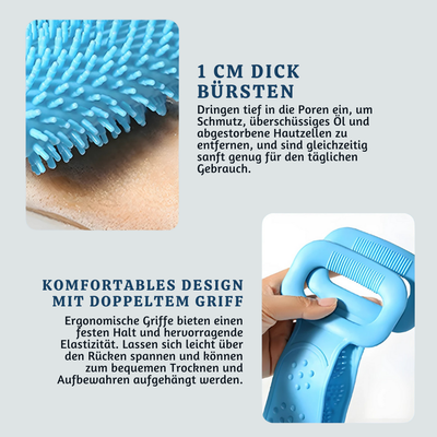 SilkGlide™ – Silikon Bade-Peeling Schrubb-Bürstengürtel