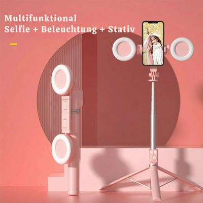SnapGlow™ – Tragbares 6-in-1 LED Ringlicht Stativ