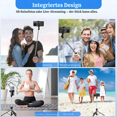 SnapGlow™ – Tragbares 6-in-1 LED Ringlicht Stativ