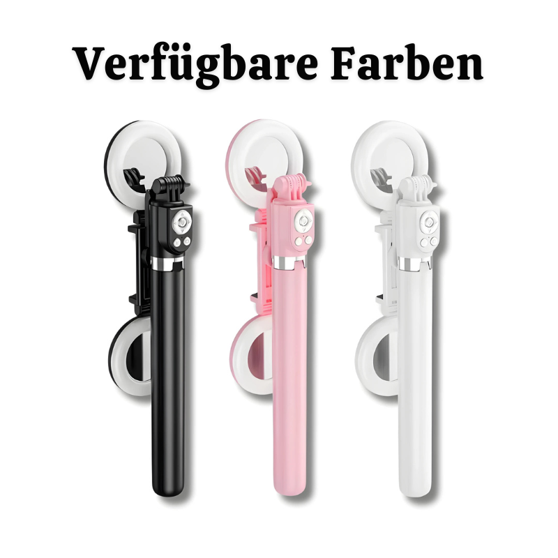 SnapGlow™ – Tragbares 6-in-1 LED Ringlicht Stativ