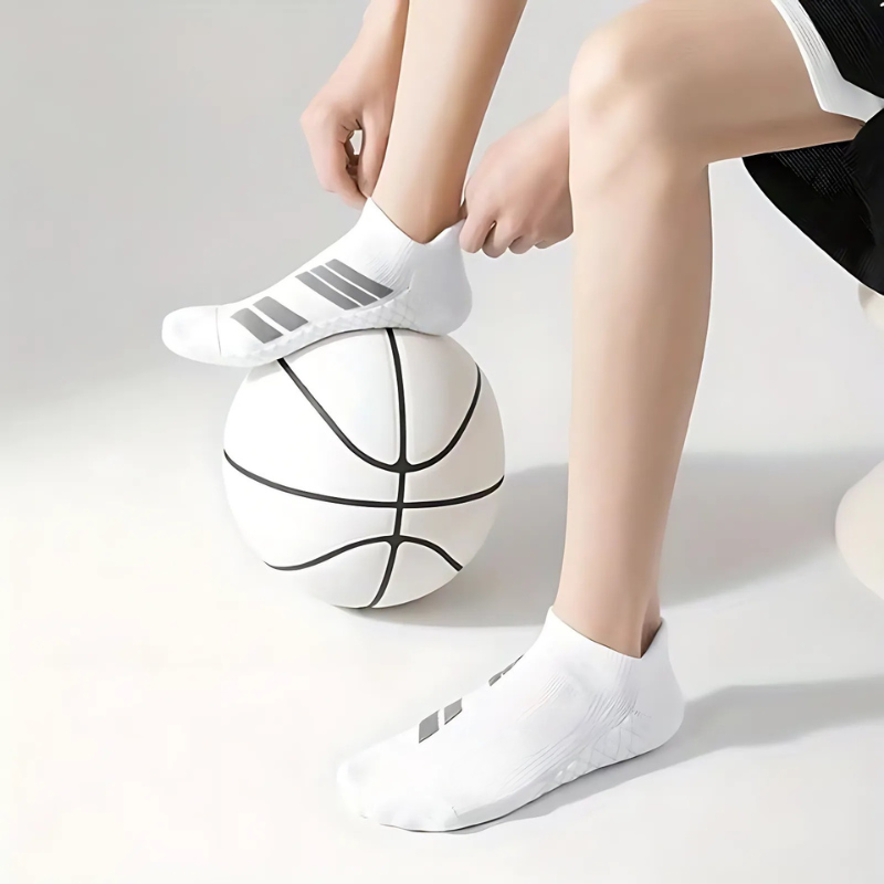 SoftStride™ – Atmungsaktive Anti-Rutsch Polstersocken