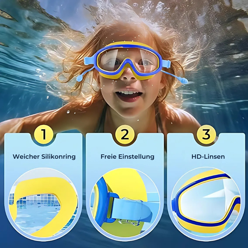 SplashGuard™ – HD Anti-Beschlag-Schwimmbrille für Kinder